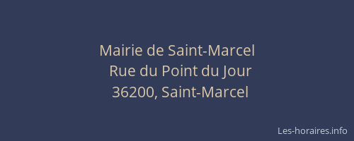 Mairie de Saint-Marcel
