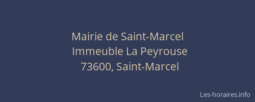 Mairie de Saint-Marcel