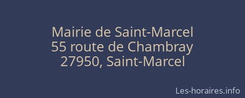Mairie de Saint-Marcel