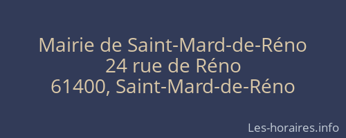 Mairie de Saint-Mard-de-Réno