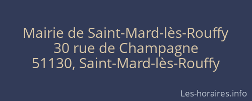 Mairie de Saint-Mard-lès-Rouffy