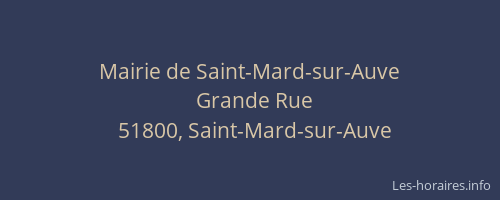 Mairie de Saint-Mard-sur-Auve
