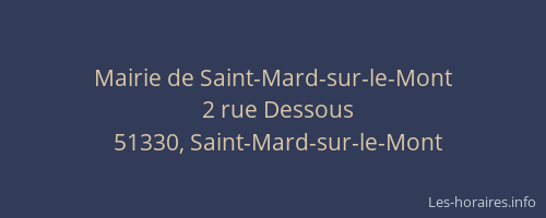 Mairie de Saint-Mard-sur-le-Mont