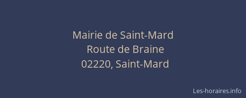 Mairie de Saint-Mard