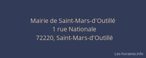 Mairie de Saint-Mars-d'Outill&eacute;