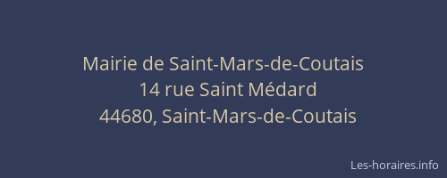 Mairie de Saint-Mars-de-Coutais