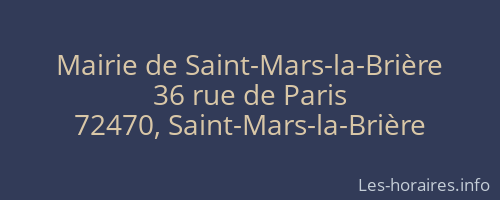 Mairie de Saint-Mars-la-Brière