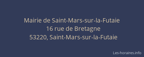 Mairie de Saint-Mars-sur-la-Futaie