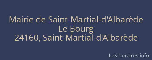 Mairie de Saint-Martial-d'Albarède