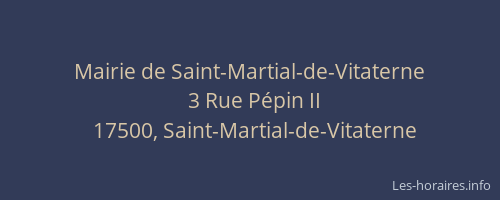 Mairie de Saint-Martial-de-Vitaterne