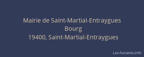 Mairie de Saint-Martial-Entraygues