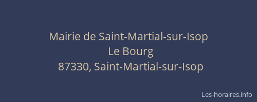 Mairie de Saint-Martial-sur-Isop