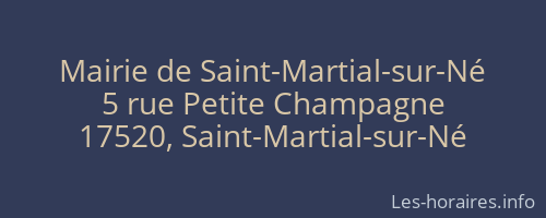 Mairie de Saint-Martial-sur-Né