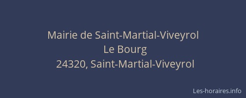 Mairie de Saint-Martial-Viveyrol