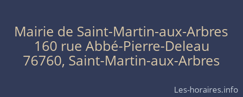 Mairie de Saint-Martin-aux-Arbres