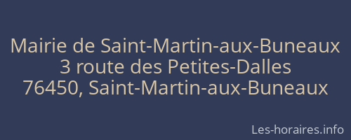 Mairie de Saint-Martin-aux-Buneaux