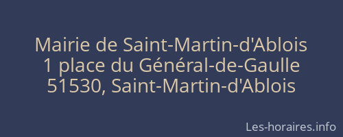 Mairie de Saint-Martin-d'Ablois