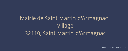 Mairie de Saint-Martin-d'Armagnac