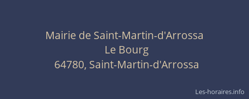 Mairie de Saint-Martin-d'Arrossa