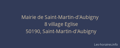 Mairie de Saint-Martin-d'Aubigny