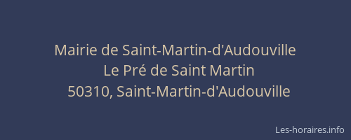 Mairie de Saint-Martin-d'Audouville