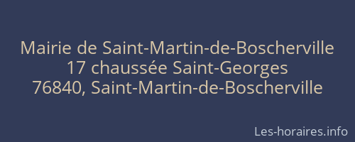 Mairie de Saint-Martin-de-Boscherville