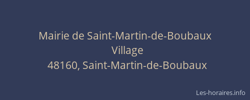 Mairie de Saint-Martin-de-Boubaux