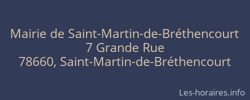 Mairie de Saint-Martin-de-Bréthencourt