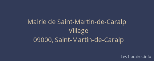 Mairie de Saint-Martin-de-Caralp