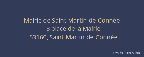 Mairie de Saint-Martin-de-Connée