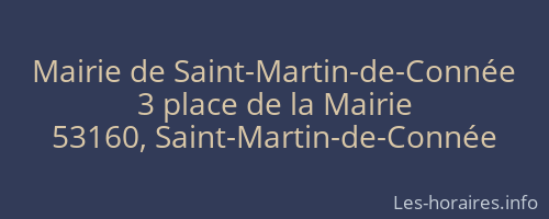 Mairie de Saint-Martin-de-Connée
