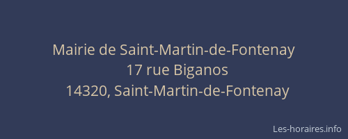 Mairie de Saint-Martin-de-Fontenay