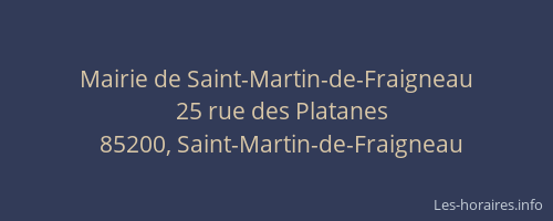 Mairie de Saint-Martin-de-Fraigneau