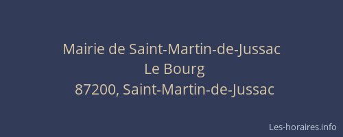 Mairie de Saint-Martin-de-Jussac