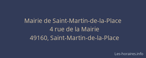 Mairie de Saint-Martin-de-la-Place