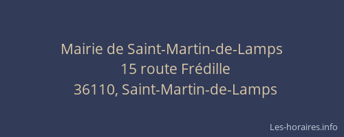 Mairie de Saint-Martin-de-Lamps