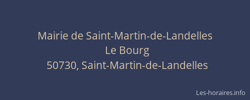 Mairie de Saint-Martin-de-Landelles