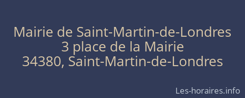 Mairie de Saint-Martin-de-Londres