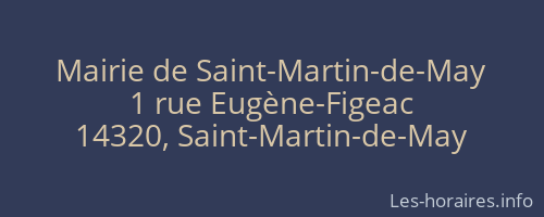 Mairie de Saint-Martin-de-May