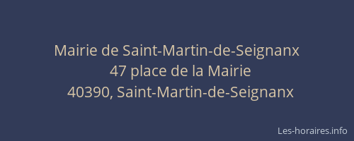 Mairie de Saint-Martin-de-Seignanx