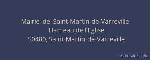 Mairie  de  Saint-Martin-de-Varreville