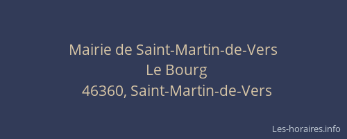 Mairie de Saint-Martin-de-Vers