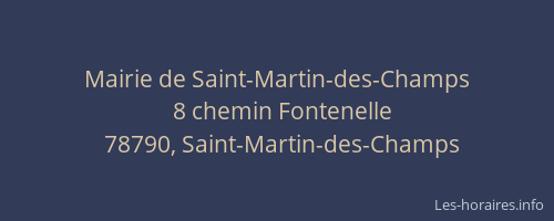 Mairie de Saint-Martin-des-Champs