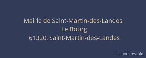 Mairie de Saint-Martin-des-Landes