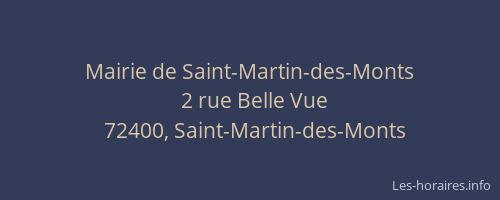 Mairie de Saint-Martin-des-Monts