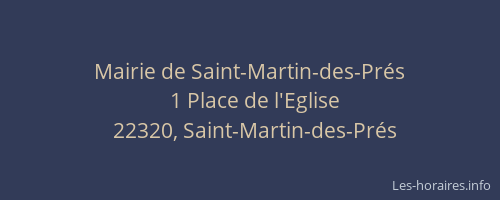 Mairie de Saint-Martin-des-Prés