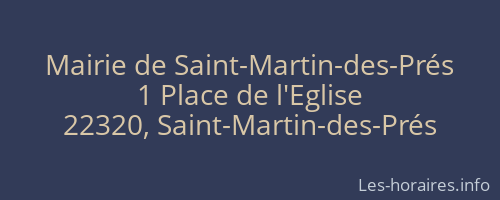 Mairie de Saint-Martin-des-Prés