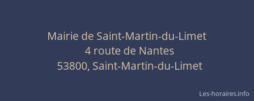 Mairie de Saint-Martin-du-Limet