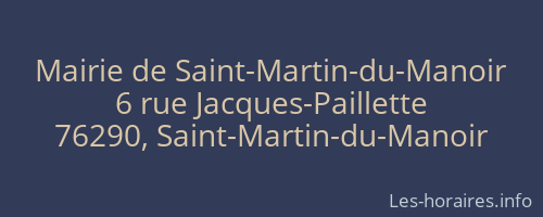 Mairie de Saint-Martin-du-Manoir
