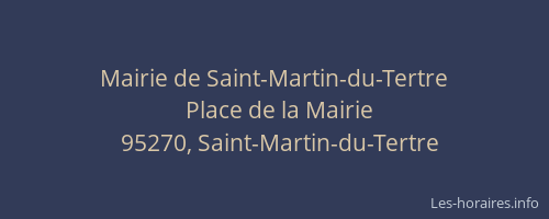 Mairie de Saint-Martin-du-Tertre